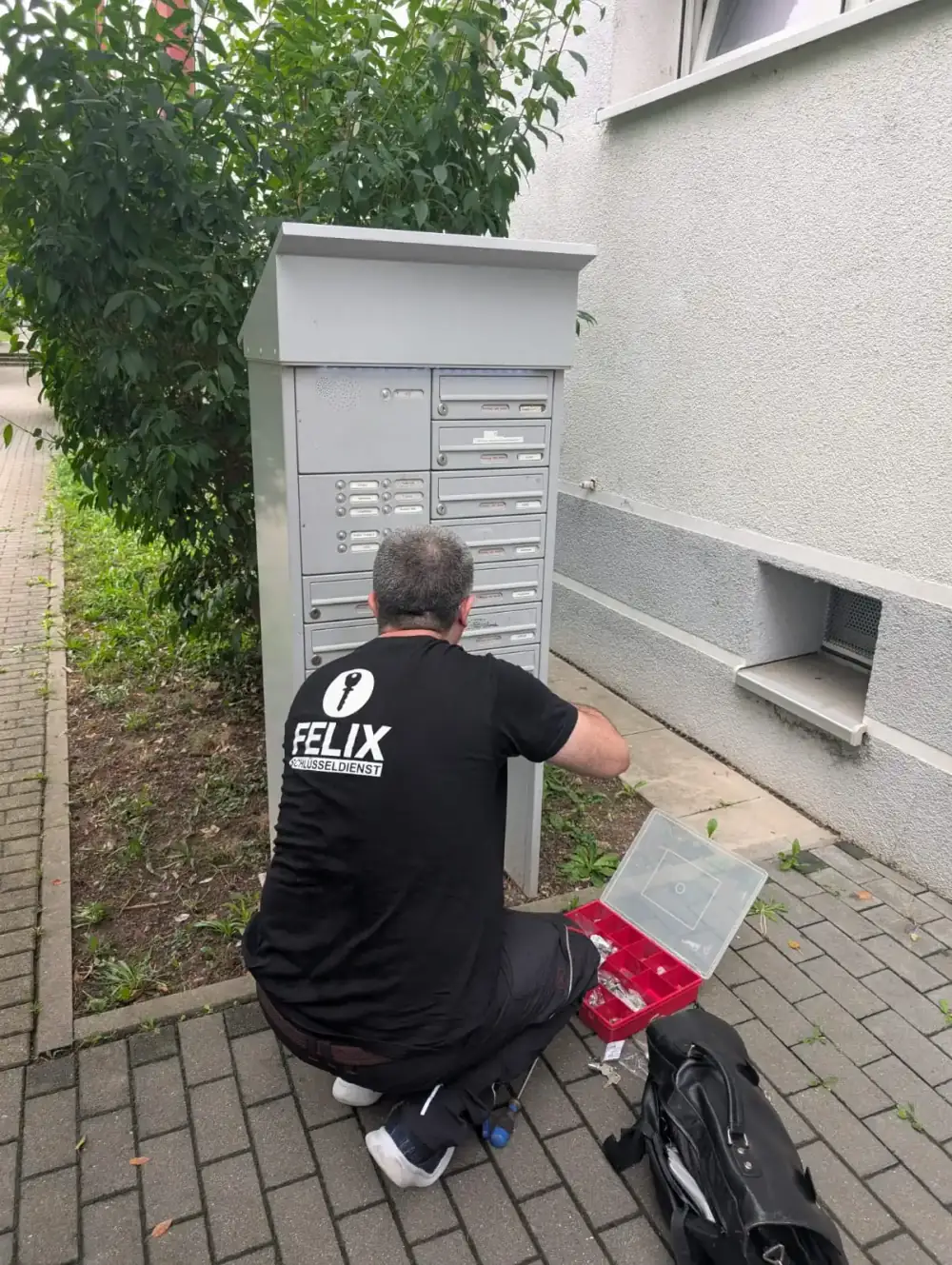 Felix bei der Arbeit